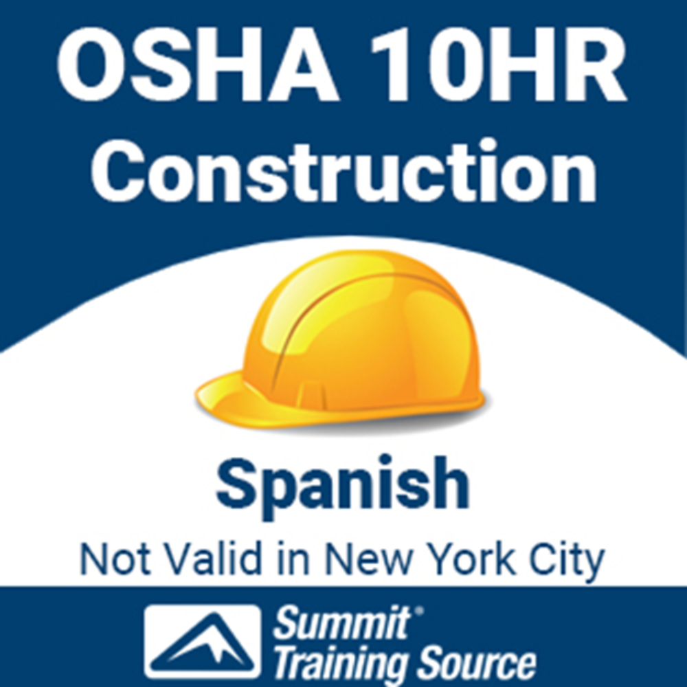 (HSI) OSHA 10 Hr Construction (Interactive Online) Spanish - Not valid in New York City Online Only