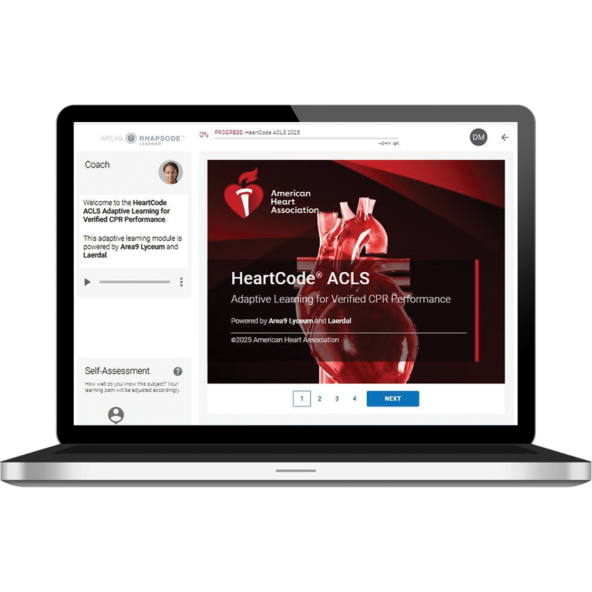 AHA HeartCode ACLS Skills Session Only (Online Portion Purchased Separately from AHA)