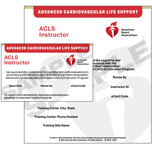 AHA ACLS Instructor Essentials (Blended; Online portion purchased separately)